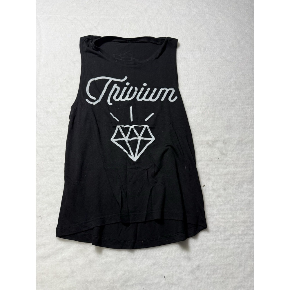 Trivium Diamond Logo Tank Top Black Band Shirt Small Sleeveless Metal Rock